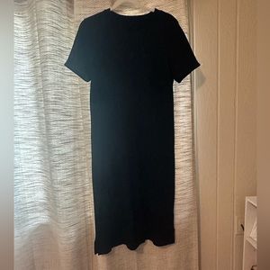 a new day, black midi shirt dress.